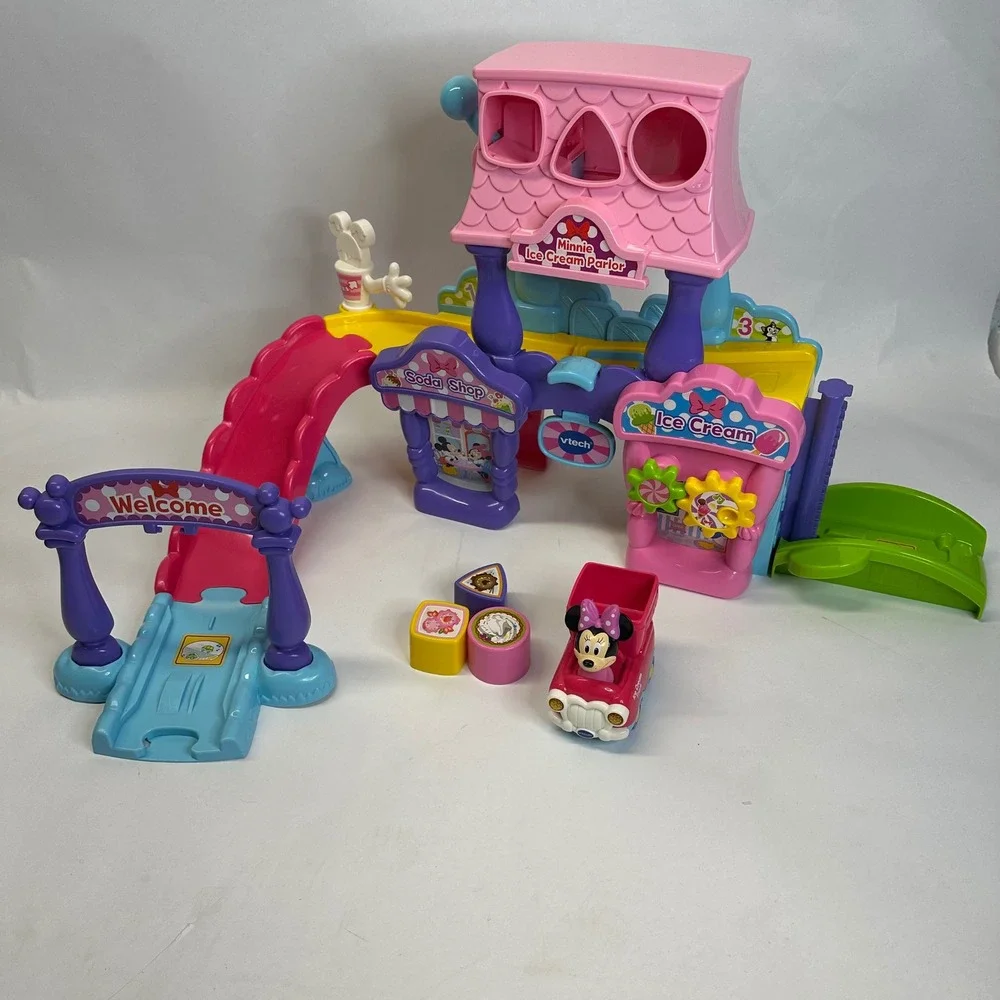 VTech Go Go Smart Wheels Disney Mickey Choo-Choo Express Minnie Ice Cream 9 Cars